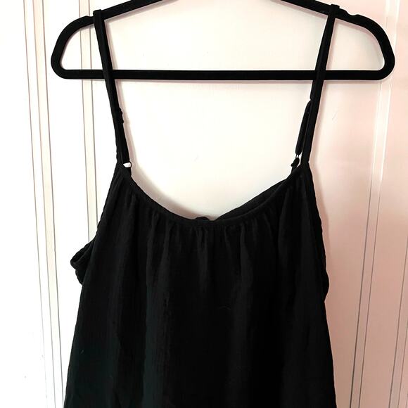 NWT Sole Los Angeles Joni Cotton Gauze Maxi Dress Black SZ XS/S - Picture 4 of 10
